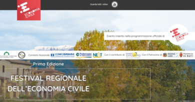A Rieti la prima edizione del Festival Regionale dell’Economia Civile