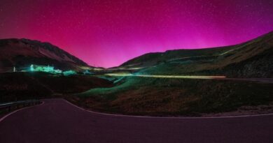 Aurora boreale nel reatino. Il fenomeno fotografato ieri sera sul Terminillo