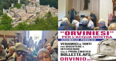 Orvinio, il paese in sabina in rivolta contro APS la società di acqua pubblica. Nasce un comitato e promette battaglia