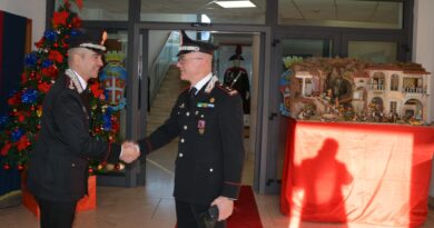 Il Generale Cantoni, Comandante della Legione Carabinieri Lazio, ha fatto visita al Comando Provinciale di Rieti