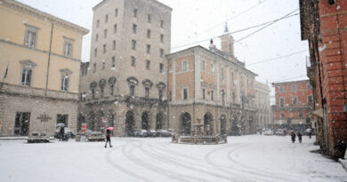 Allerta gialla per 24-36 ore. Prevista neve anche a Rieti città