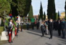 Cimitero di Rieti, corona d’alloro al monumento dei Carabinieri deceduti
