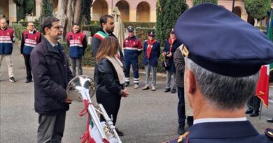 Cimitero di Rieti, in una cerimonia ricordati le donne e gli uomini della Polizia di Stato caduti in servizio
