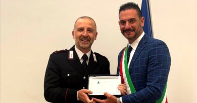 Cantalice, il Comune saluta il Maresciallo dell’Arma dei Carabinieri Marco Azzarello trasferito ad altro incarico