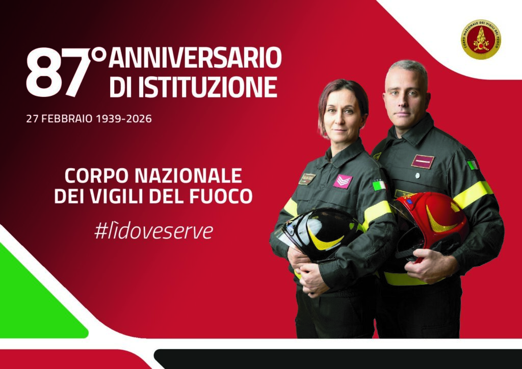 Vigili del Fuoco di Rieti, il 27 febbraio la Festa del Corpo Nazionale: cerimonia e apertura al pubblico