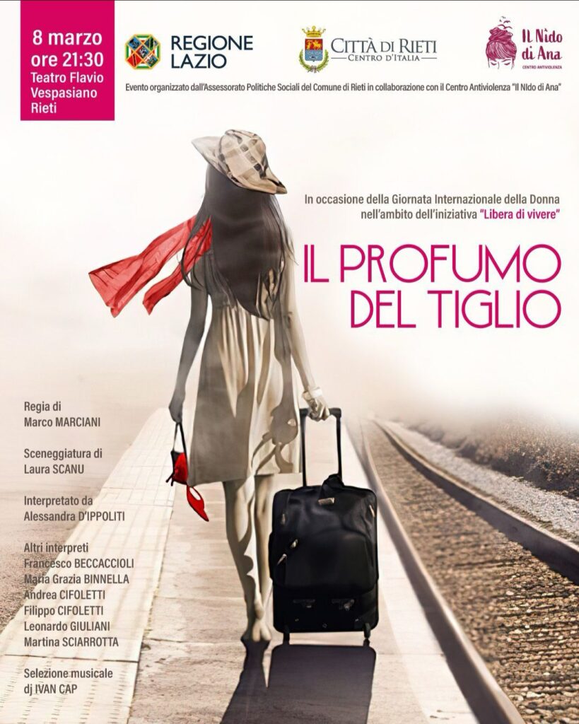 Rieti, al Teatro Flavio Vespasiano lo spettacolo “Il profumo del tiglio” per la Giornata della Donna