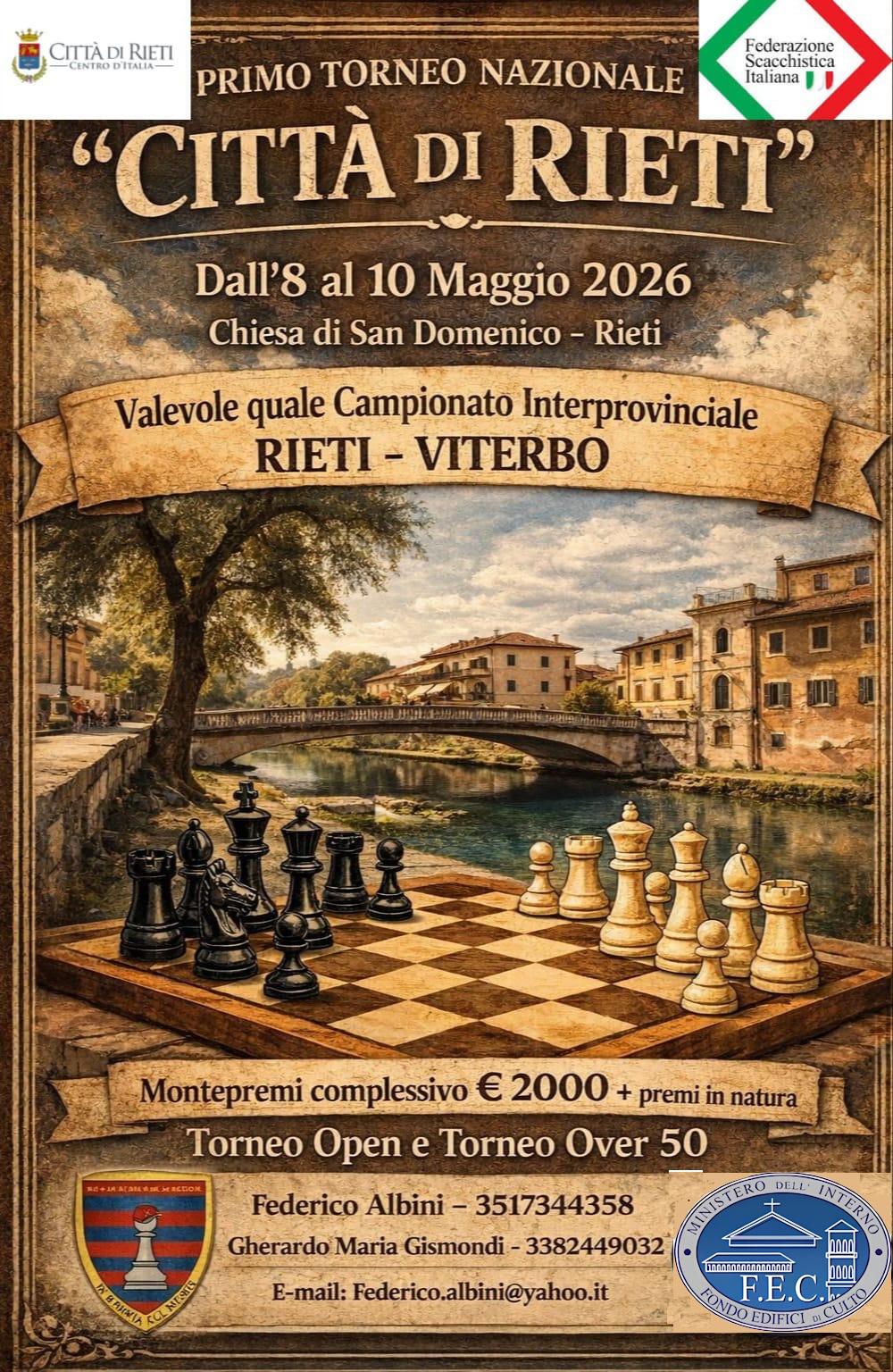 A Rieti il primo torneo nazionale di scacchi nella chiesa di San Domenico — image 2