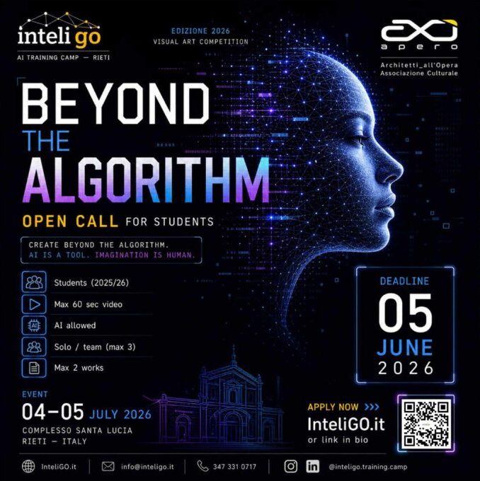 InteliGO 2026, al via “Beyond the Algorithm”: il concorso che sfida l’arte nell’era dell’AI