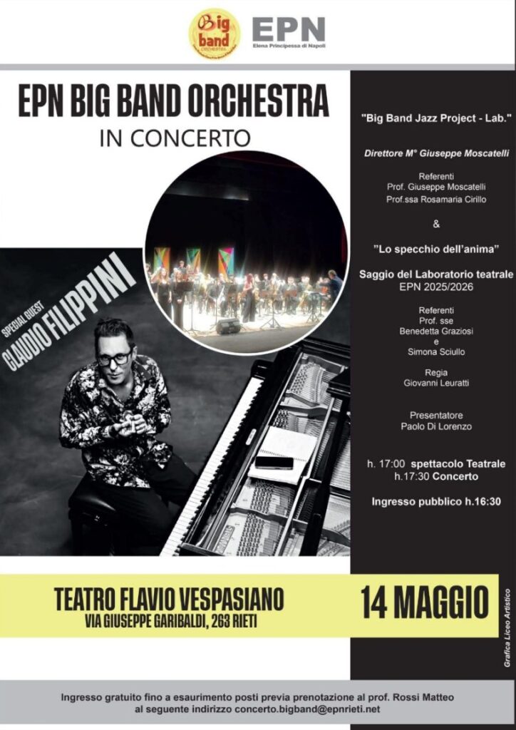 Jazz e teatro al Flavio Vespasiano: doppio appuntamento con gli studenti dell’IIS “Elena Principessa di Napoli”
