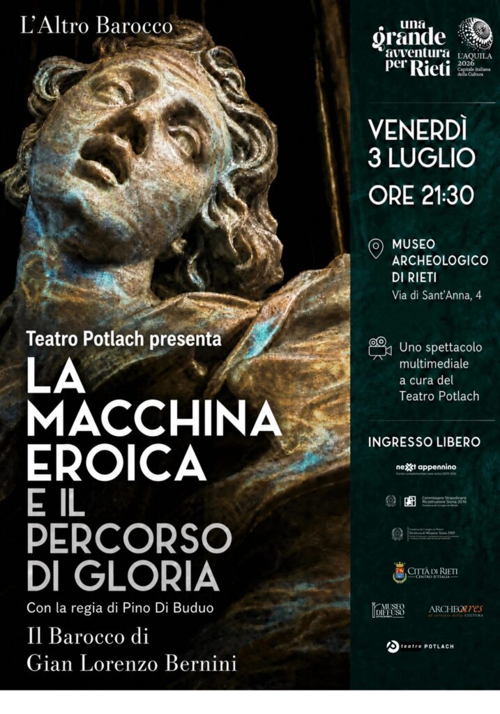 Bernini protagonista a Rieti: spettacolo multimediale gratuito al Museo Archeologico