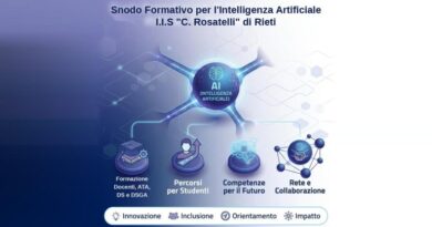 Intelligenza artificiale a scuola, il Rosatelli di Rieti avvia quattro percorsi di formazione