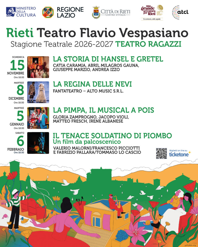 Rieti, torna il Teatro Ragazzi: quattro spettacoli per bambini e famiglie