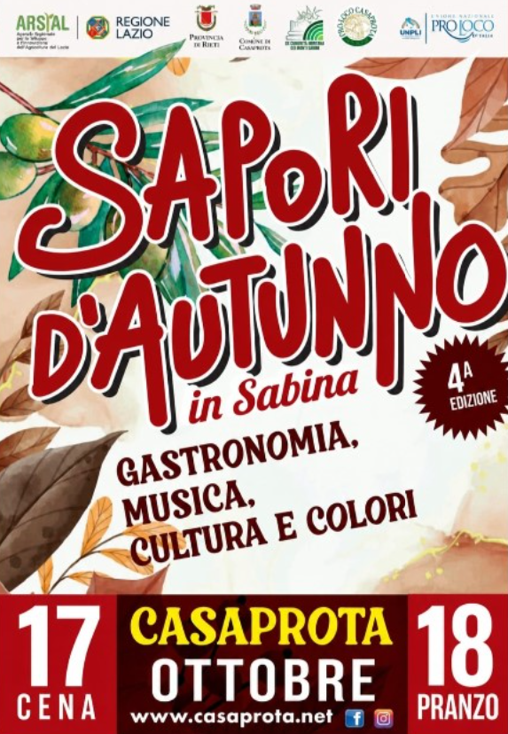Casaprota, torna “Sapori d’Autunno”: due giorni tra gastronomia, spettacoli e musica