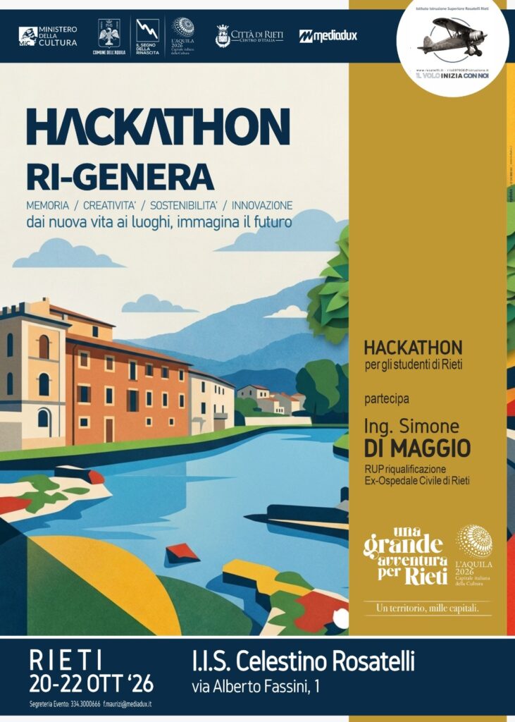 Rieti, cento studenti progettano la città del futuro: al via “RI-GENERA RIETI”